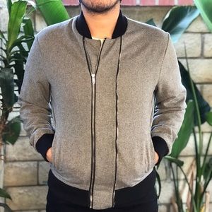 Zip up grey sweater